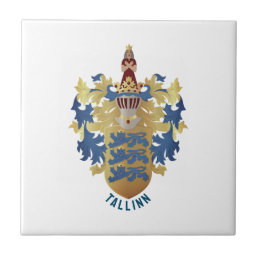 Coat of Arms of Tallinn - ESTONIA Ceramic Tile
