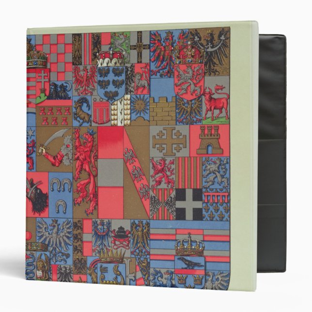 Coat of Arms of the Austro-Hungarian Empire 3 Ring Binder (Front/Inside)