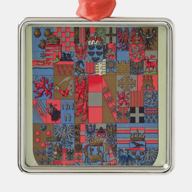 Coat of Arms of the Austro-Hungarian Empire Metal Ornament (Front)