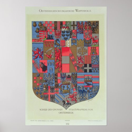 Coat of Arms of the Austro_Hungarian Empire Poster