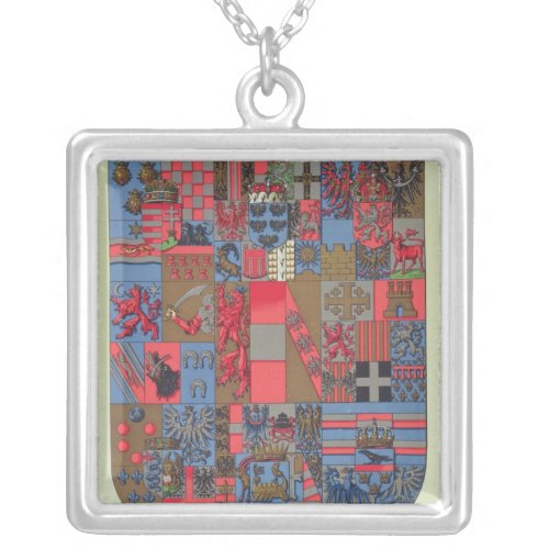 Coat of Arms of the Austro_Hungarian Empire Silver Plated Necklace