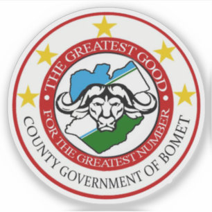 Coat of arms of the Bomet County,Republic of Kenya Sticker