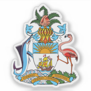 Coat of arms of the Commonwealth of The Bahamas Sticker