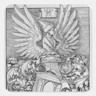 Coat of Arms of the Durer Family Square Sticker
