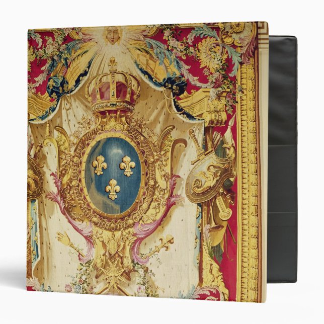 Coat of arms of the French Royal Family 3 Ring Binder (Front/Inside)