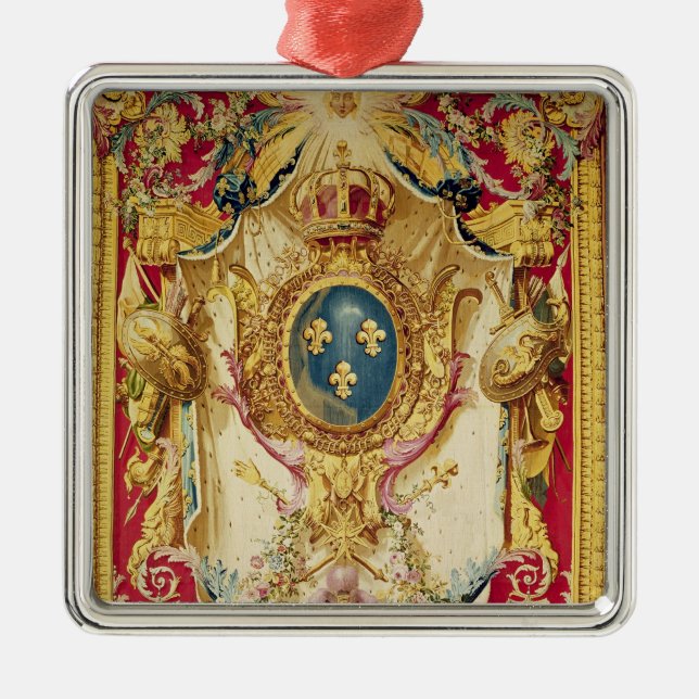 Coat of arms of the French Royal Family Metal Ornament (Front)