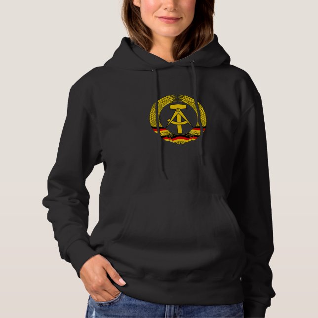 Coat Of Arms Of The German Democratic Republic Emb Hoodie (Front)