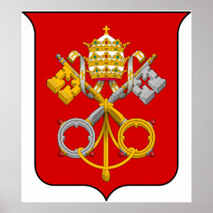 Coat of Arms of the Holy See and Vatican City Poster