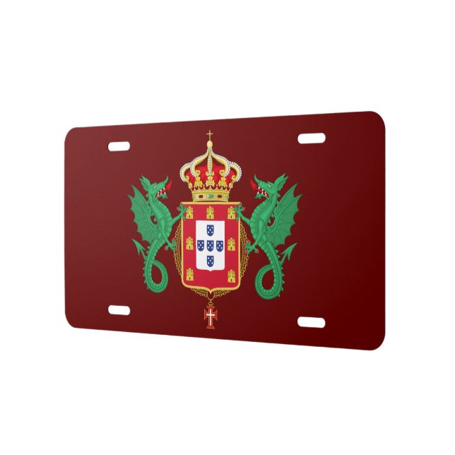 Coat of Arms of the Kingdom of Portugal 1640-1910 License Plate