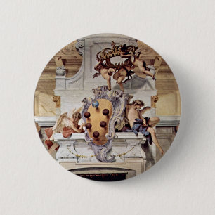 Coat Of Arms Of The Medici., By Ricci Sebastiano Pinback Button