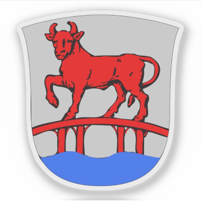 Coat of arms of the municipality of Rødovre Sticker (Front)