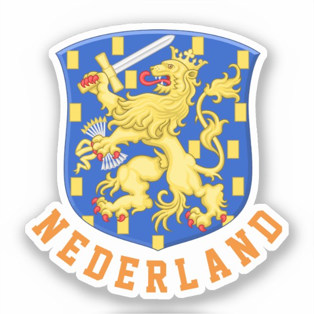 Coat of arms of the Netherlands Sticker (Front)