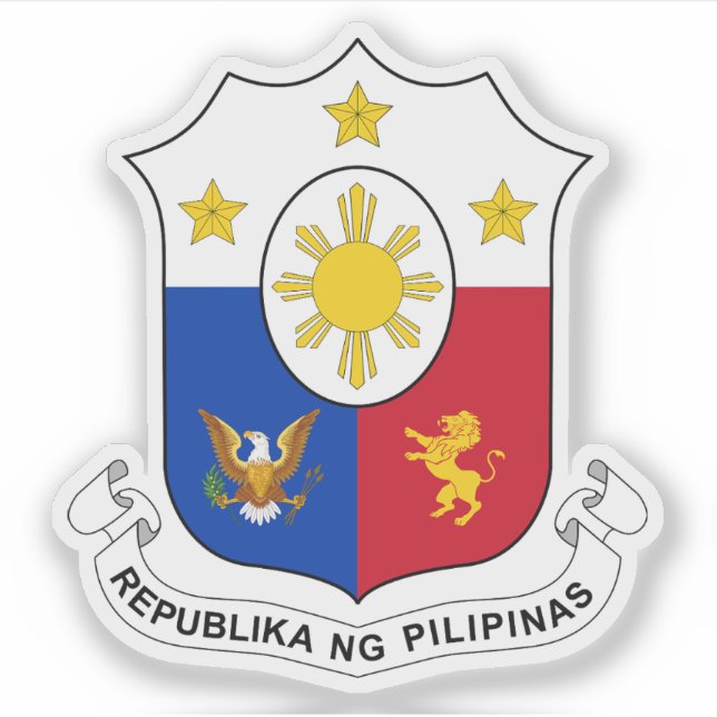 Coat of arms of the Philippines Sticker (Front)