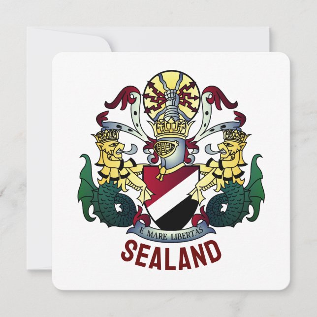 Coat of Arms of the Principality of Sealand (Front)