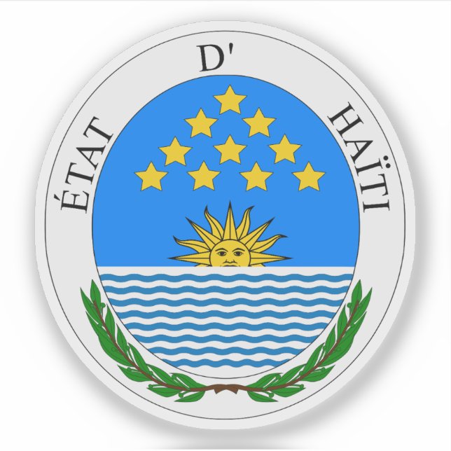 Coat of arms of the State of Haiti (1807–1811) Sticker (Front)