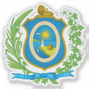 Coat of arms of the state of Pernambuco, Brazil Sticker