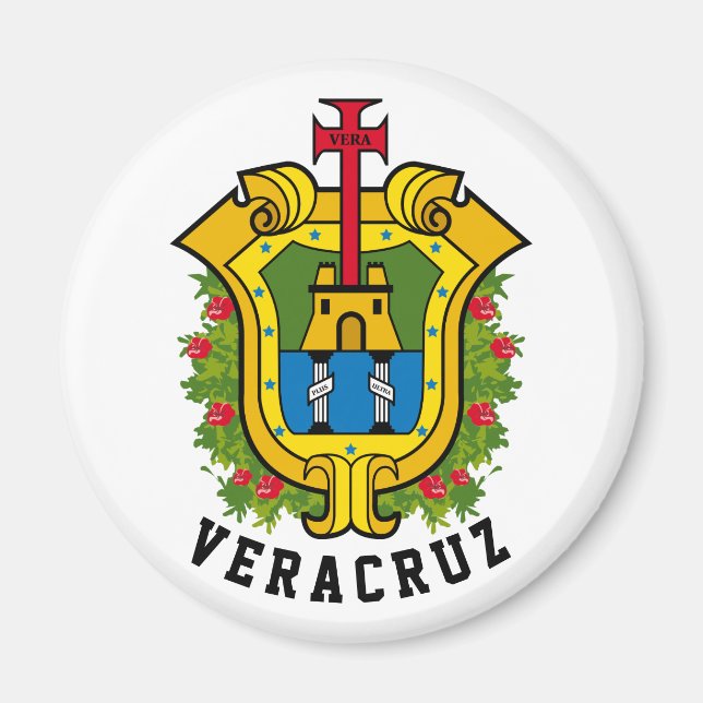 Coat of Arms of the state of Veracruz (Mexico) Magnet (Front)