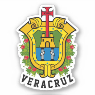 Coat of Arms of the state of Veracruz (Mexico) Sticker