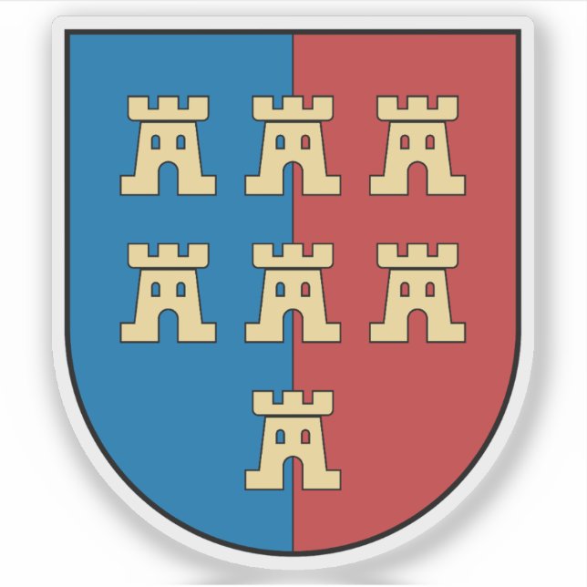 Coat of arms of the Transylvanian Saxons Sticker (Front)