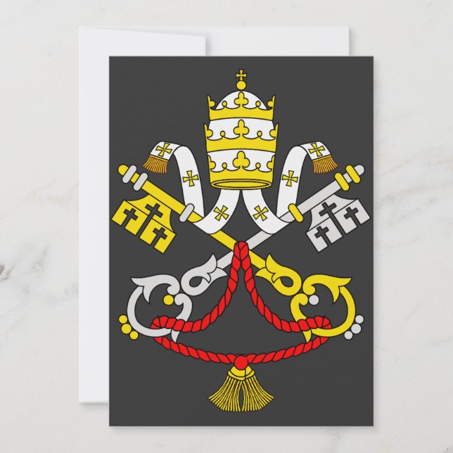 Coat of arms of the Vatican City Invitation (Front)