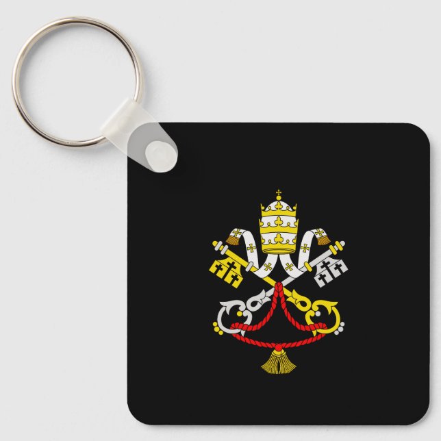 Coat of arms of the Vatican City Keychain (Front)