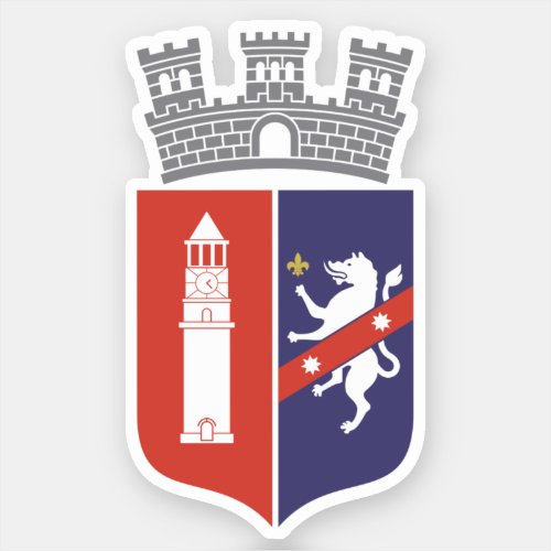 Coat of Arms of Tirana Albania Sticker