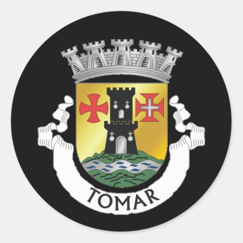 Coat of Arms of Tomar PORTUGAL Classic Round Sticker