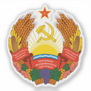 Coat of arms of Transnistria Sticker