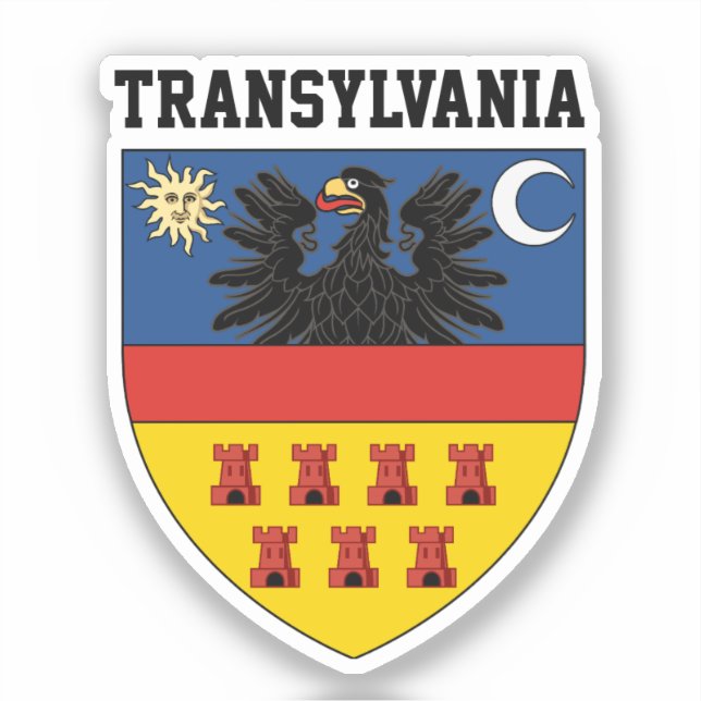 Coat of arms of Transylvania Sticker (Front)