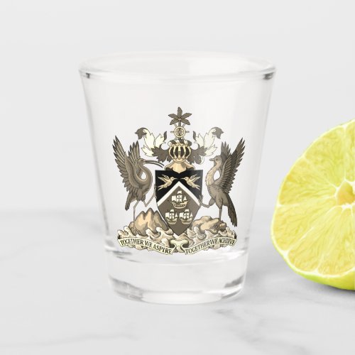 Coat of arms of Trinidad and Tobago Shot Glass