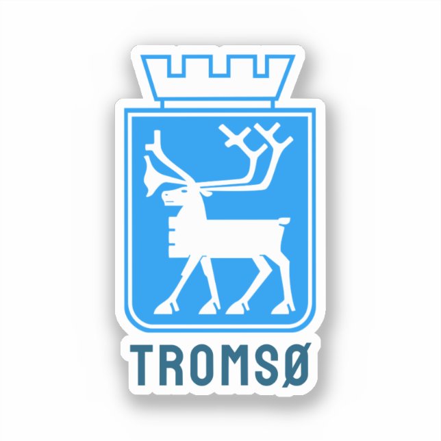 Coat of arms of Tromsø, NORWAY Sticker (Front)