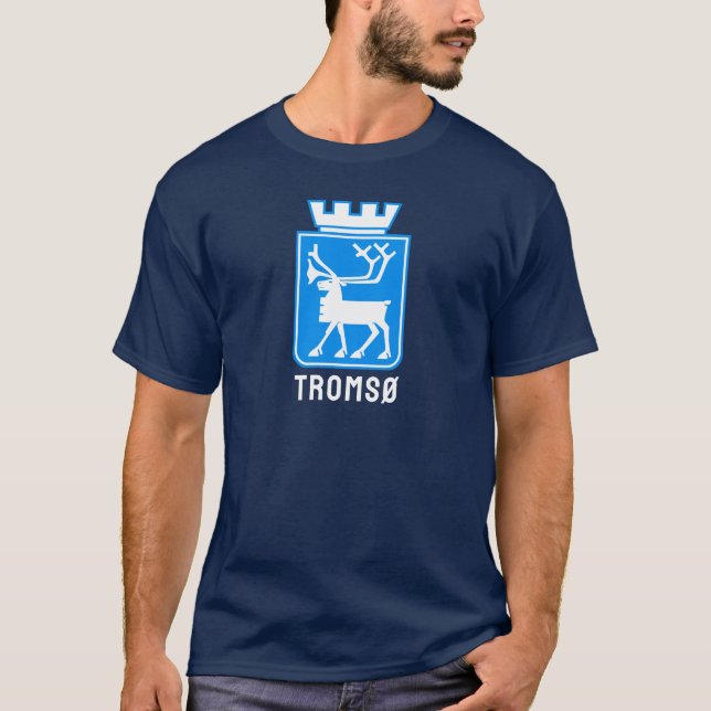 Coat of arms of Tromsø, NORWAY T-Shirt (Front)