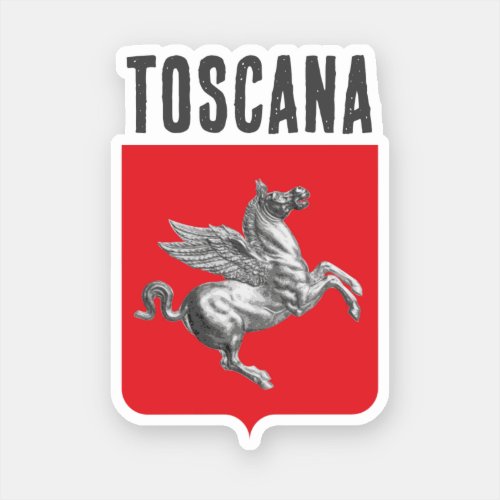 Coat of Arms of Tuscany ITALY Sticker