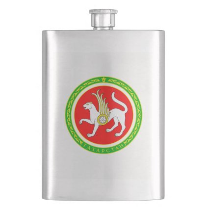 Coat of arms of Tuva Hip Flask