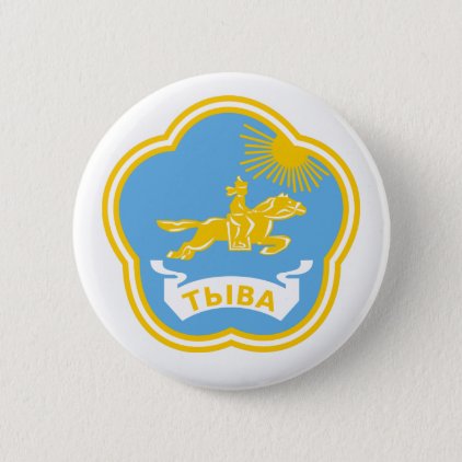 Coat of arms of Tuva Pinback Button