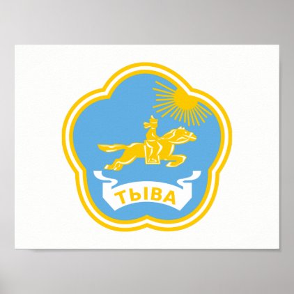 Coat of arms of Tuva Poster