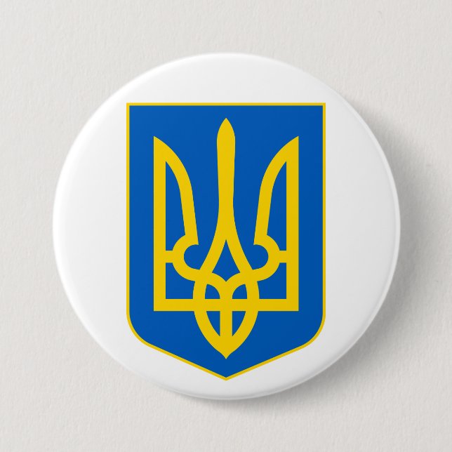 Coat of Arms of Ukraine Г е р б У к  р Button Badg (Front)