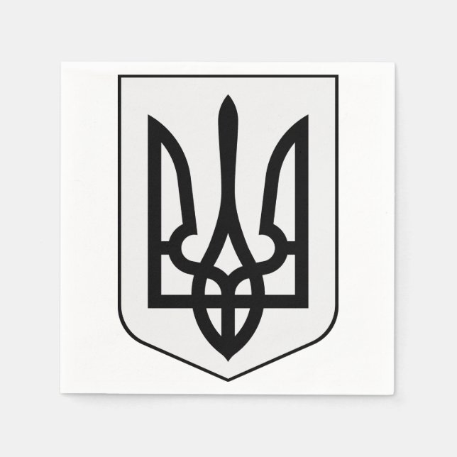 Coat of arms of Ukraine Napkins (Front)