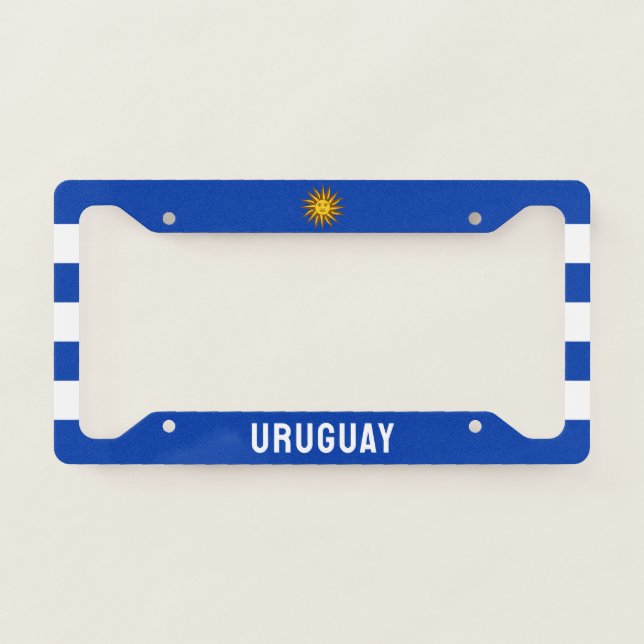 Coat of Arms of Uruguay License Plate Frame (Front)