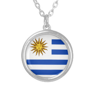 Coat of Arms of Uruguay Silver Plated Necklace