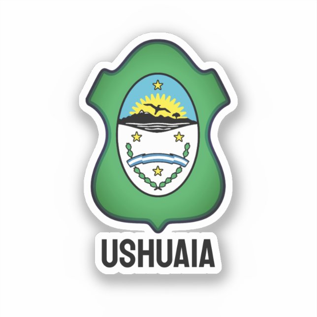 Coat of arms of Ushuaia - Argentina Sticker (Front)