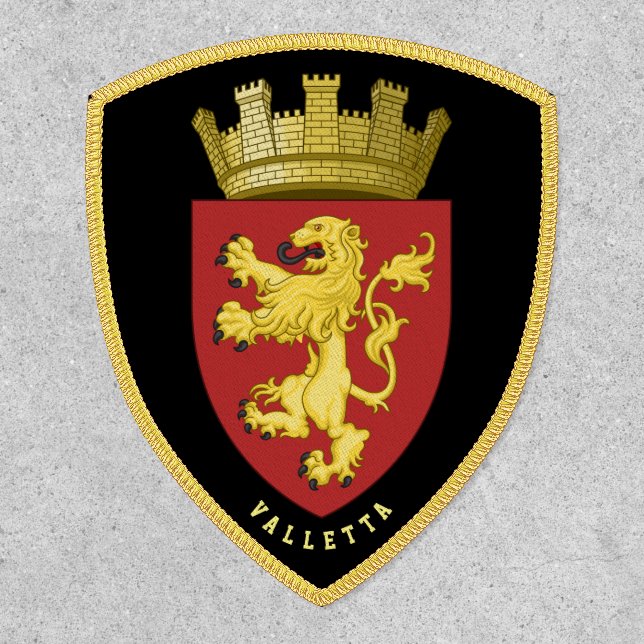 Coat of arms of Valletta, MALTA Patch (Front)