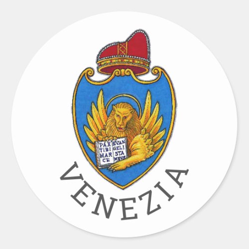 Coat of Arms of Venice Italy Classic Round Sticker