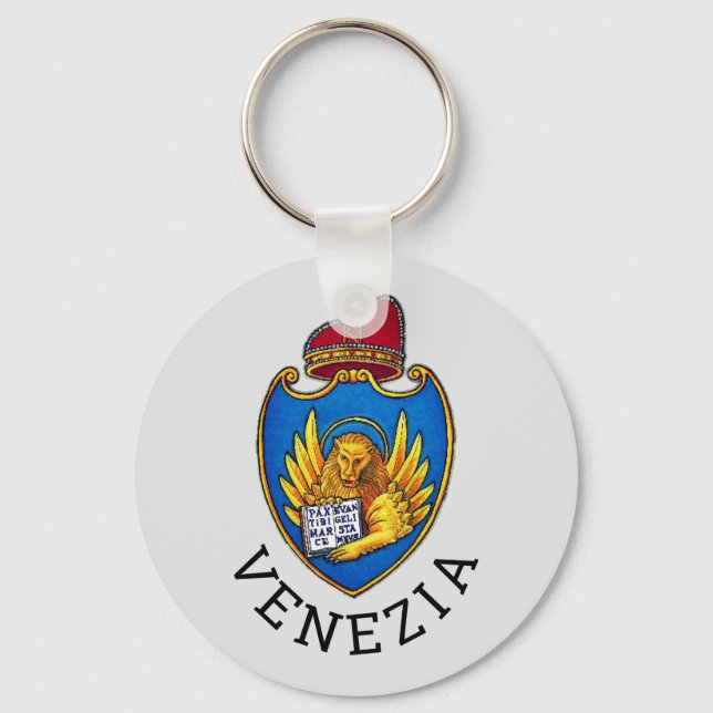 Coat of Arms of Venice, Italy Keychain (Front)