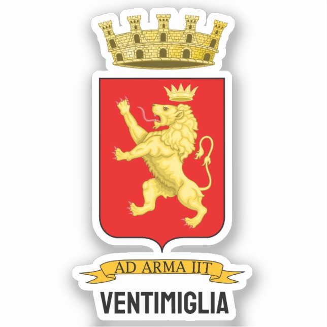 Coat of arms of Ventimiglia Sticker (Front)