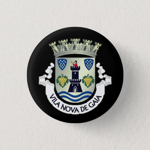 Coat of Arms of Vila Nova de Gaia PORTUGAL Button