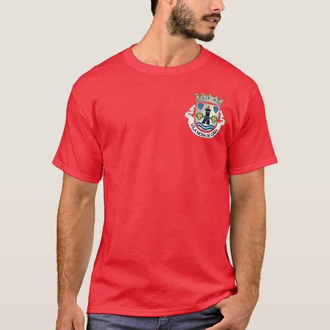Coat of Arms of Vila Nova de Gaia, PORTUGAL T-Shirt (Front)
