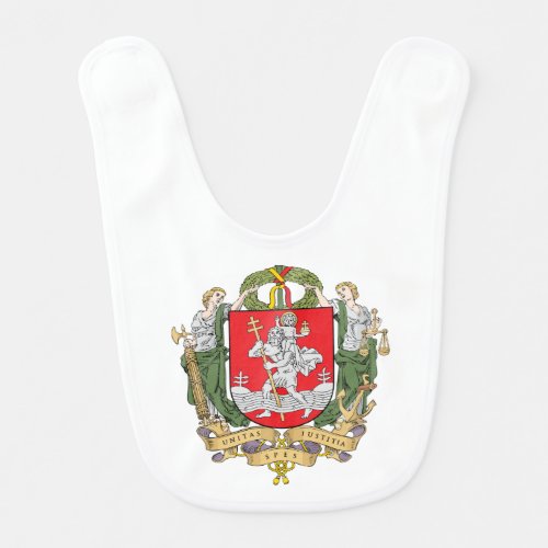 Coat of arms of Vilnius Lithuania Bib