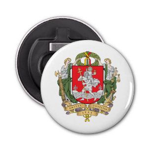 Coat of arms of Vilnius, Lithuania Bottle Opener