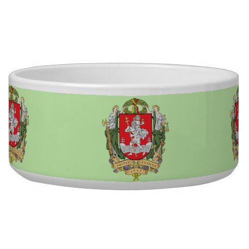 Coat of arms of Vilnius Lithuania Bowl